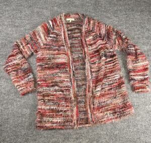 June & Hudson Women's Open-Front Cool Sweater Mulitcolor Size Medium